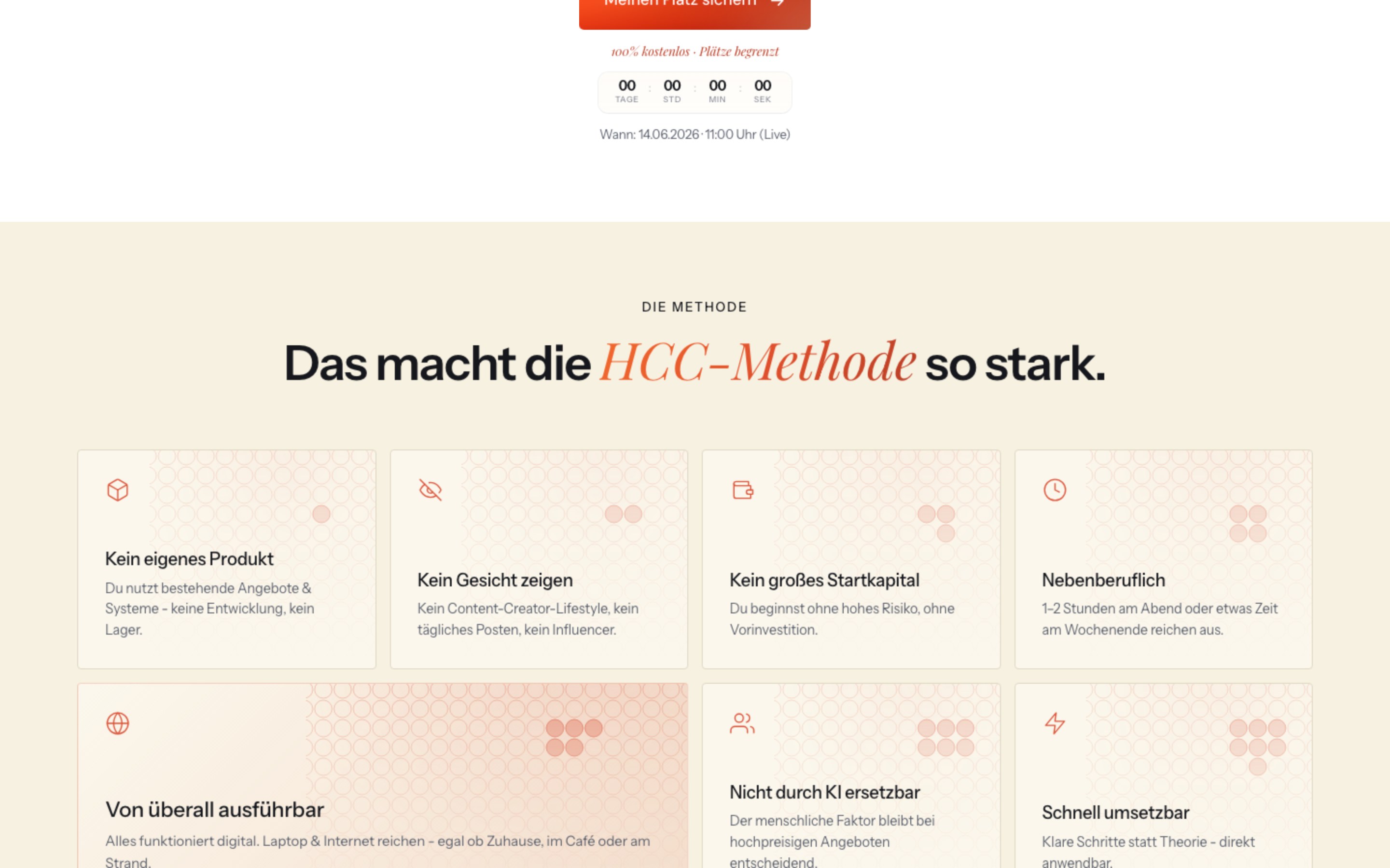 hcc-methode.com &ndash; content blocks, desktop version